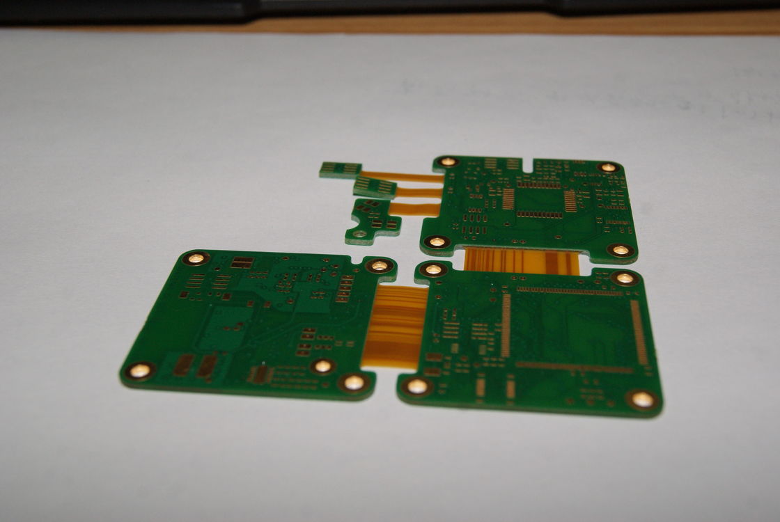 8 ميلين من مساحة الخط PCB المرنة الصلبة مع ملف Gerber / PCB مطلوب و 0.075 مليمتر دقيقة عرض الخط / المسافة