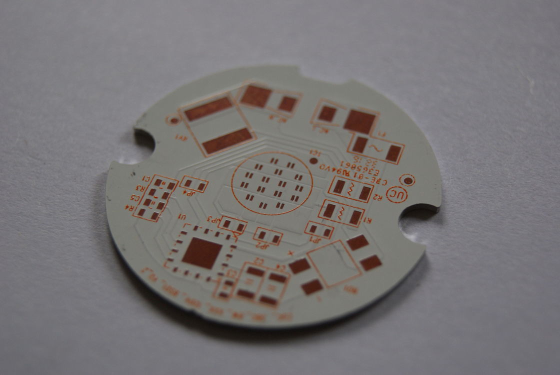 بيضاء صفراء غمرة الفضة لوحة أساس PCB 0.5-6.0oz النحاس لوحة الدائرة IMS