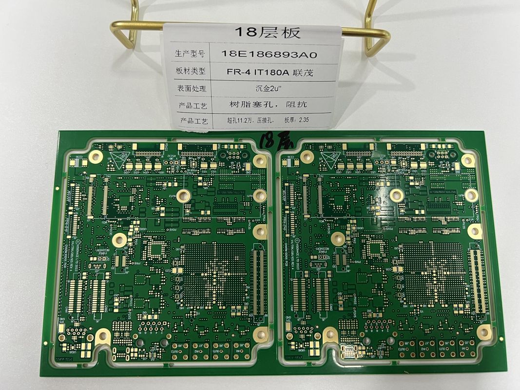 الكثافة المتصلة 6-32L HDI PCB Board 3/3 Mil مع 0.25mm BGA IT180 ENIG3-8u