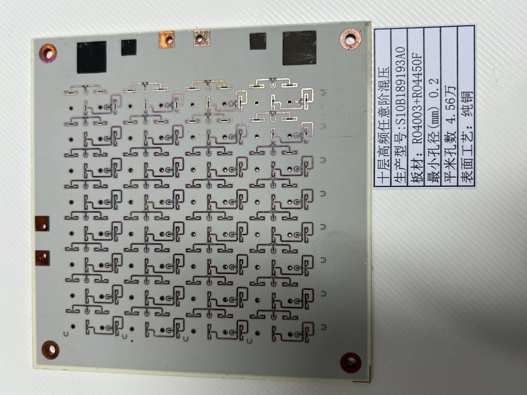 تحويل أي طبقة HDI PCB مع الحد الأدنى 3mil خط HASL / ENIG سطح النهاية ROGERS + FR4