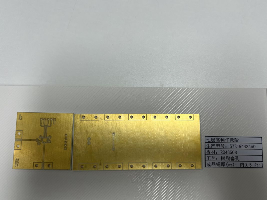 7 طبقات روجرز PCBs لوحة مع ENIG 3U