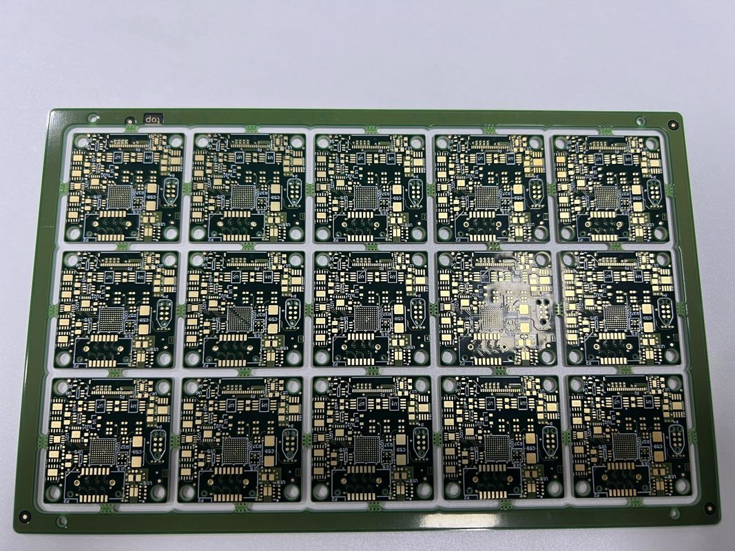 لوحة الدوائر المطبوعة الصلبة HDI Fr4 It180 نصف الثقب 0.25Mm Bga 6 طبقة
