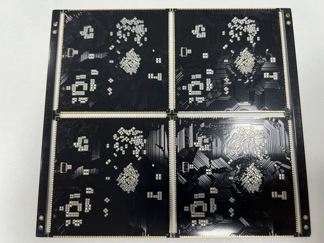 لوحة PCB HDI عالية الكثافة مع نصف فتحة BGA 0.25mm مصباح 10 1 نسبة الجانب