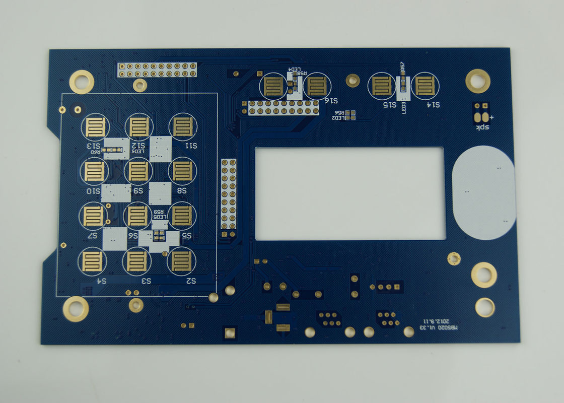 FR-4 المواد الخام PCB طبقة مزدوجة 1.6mm للبيئات الحرارية والجهد