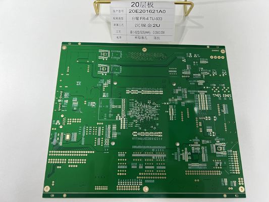 6-32 طبقة HDI PCB تصنيع مع 0.25mm BGA ونصف الثقب لمقبس المصباح 20 طبقة Tuc TU-933 PCB عالية السرعة